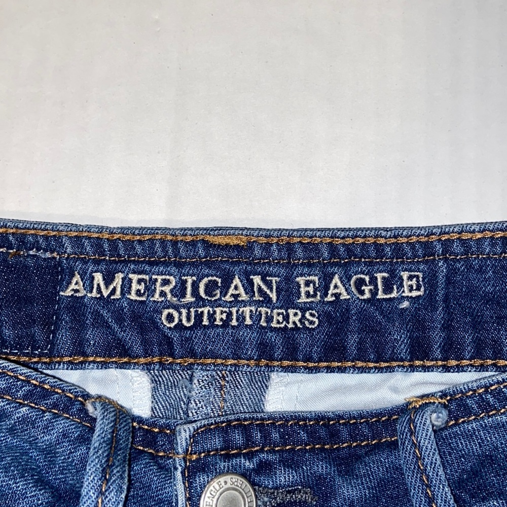 American Eagle Outfitters Women’s Hi-Rise Festival Mini Size 0 Blue Denim Skirt - Picture 3 of 5